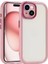 iPhone 15 Kılıf Kamera Korumalı Renkli Kenar ve Çerçeve Tasarımlı Kromi Kapak 1