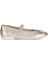 Kız Çocuk Bronz Plie Simli Deri Babet J4555D00044C2010 1