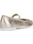 Kız Çocuk Bronz Plie Simli Deri Babet J4555D00044C2010 4