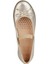 Kız Çocuk Bronz Plie Simli Deri Babet J4555D00044C2010 5
