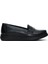 Kadın Siyah Deri Comfort Loafer 24WFD410218 1