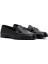 Kadın Siyah Toka Detaylı Deri Maskülen Loafer 24WFD410018 3