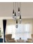 Tt023-5y-Full-Sy Tt Aydınlatma Full Mat Siyah 5 Li Damla Modeli Avize 1