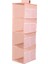 4 Kat-Pembe Stil Çok Katmanlı Gardırop Dolabı Katlanabilir Eşya Depolama Rafı Elbise Iç Askılı Gardırop Düzenleyici Gardırop Düzenleyici Depolama Rafı (Yurt Dışından) 1