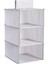 Gri-03 Tarzı Askılı Dolap Düzenleyici Oxford Kumaş Katlanabilir Iç Çamaşırı Depolama Rafı Elbise Çanta (Yurt Dışından) 1