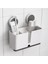 Banyo Rafı Yapışkanlı Depolama Rafı Köşe Duş Rafı Ev Dekorasyon Banyo Aksesuarları Duvara Monte Organizer Banyo (Yurt Dışından) 3