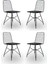 Ebru 120x60 Yemek Masa Sandalye Takımı 4 Kişilik Telli Sandalye Salon Balkon Cafe Takım 3