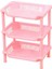 Pembe Bir Stil Katmanlı Plastik Mutfak Düzenleyici Raf Banyo Organizatörü Raflı Kare Üçgen Köşe Tutucu Raf Yığılabilir (Yurt Dışından) 1