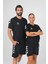 Armin Pamuklu Bisiklet Yaka Tişört Siyah 1