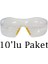 Gözlük İş Güvenlik İçin Şeffaf 10'lu Paket 2
