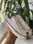 Beyaz Kısa Keten Sneaker Sporayakkabı Günlük Ortopedik 4