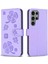 Samsung Galaxy S24 Ultra 5g Çok Renkli Pu Deri Yonca Için Flip Case (Yurt Dışından) 1