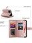 IPhone 15 Bilek Kayışı Kickstand Çok Fonksiyonlu Kart Yuvaları Için Flip Case (Yurt Dışından) 3