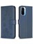 Xiaomi Redmi Için Flip Case K40/K40 Pro Cüzdan Yonca Çiçek Çok Renkli Pu (Yurt Dışından) 5