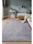 Gri Kaymaz Taban Yıkanabilir Dekoratif Kilim Yolluk 1