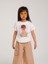 Kız Çocuk Pamuklu Kız Figürlü T-Shirt 3