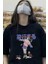 Siyah Unisex Çince Yazılı Kedi Kız T-Shirt 2xl 1