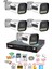 5 Kameralı Su Geçirmez 1080P 4 x Ultra Ledli Gece Renkli Güvenlik Kamera Seti 5500 320GB 2