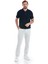 Lacivert Regular Fit Jakarlı Polo Yaka Fermuarlı Tişört 2