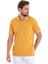 Hardal Regular Fit Düz Polo Yaka Pamuklu Tişört 3