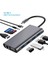 C Adaptör 11 In 1 USB Hub HDMI Lan VGA Sd Tf Kart USB Type C Macbook Çevirici 2