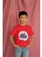 Erkek Çocuk %100 Pamuk Premium Ahoy Baskılı Kısa Kol Tshirt 3