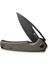 Mims Micarta Dark Green Black Blade Çakı 4