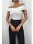 Black Fashion Çapraz Kayık Yaka Bodysuit 3