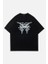 Siyah Unisex Shine Butterfly T-Shirt M 2