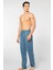 2171 Erkek Modal Tek Pijama Altı-Indigo 2