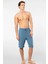 2172 Erkek Modal Tek Bermuda Pijama Altı-Indigo 1