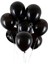 12" 30 cm Metalik Siyah Balon 20 Adet 1