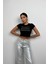 Taş Detay Crop T-Shirt 2