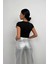 Taş Detay Crop T-Shirt 5