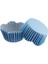 Cupcake Kalıbı Dalgalı Kek Kalıbı 65X38 mm - 100 Adet Mavi Küçük Puanlı 3.8 cm 1