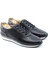 Deri Siyah Bağcıklı Erkek Sneakers & Spor Ayakkabı 01721 1