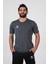 Armin Pamuklu Bisiklet Yaka Tişört Antrasit 1