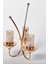 Seta Regina Mumluk 3lü Üçgen Stand Gold 35 cm 1