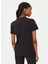 Yuvarlak Yaka Baskılı Siyah Kadın T-Shirt 76Pahg11 3