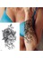 Gerçekci Gül ve Saat Figürlü Geçici Dövme Tattoo 1