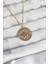 Mulvxxmd XDN02 Çelik Zincir Gold Renk Lotus Model Kolye (Mulvix) 2