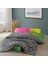 Cozy Home Popping Colors Tek Kişilik Lastikli Çarşaflı Nevresim Takımı Dazzle Yeşil 1