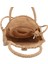 Kadınlar Için Yuvarlak Hasır Omuz Çantası Örgü Crossbody Üst Saplı Çanta Yaz Plaj Çanta, Içi Boş Bej (Yurt Dışından) 4