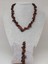 Kahverengi Obsidyen Taşı Iri Taşlar Kolye & Bileklik Seti (52268) 1