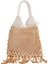 El Yapımı Pamuk Dokuma Bayan Çanta ve Çantalar Içi Boş Halat Plaj Kadın Net Hasır Tote Akşam El Çantası Kahverengi (Yurt Dışından) 1