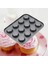 12 Delikli Siyah Stil Delikli Kek Pişirme Tepsi Fırın Tepsileri Hamur Aracı - Karbon Çelik Oyulmaz Kalıplar Diy Muffin Cupcake Fırın Tepsi Hamur Aracı (Yurt Dışından) 3