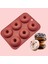 Tuğla Kırmızısı Stili 6-Kovuklu Donut Silikon Kalıp Silikon Kek Kalıbı Yapışmaz Tatlı Pişirme Ev Işi Dıy Kolay Kalıp Çıkarma Ev Yapımı Araçları (Yurt Dışından) 3