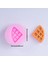 YF062 Vafle Kurabiye Silikon Kalıp - Vafle Bisküvi Kalıp Cupcake Topper Fondan Şeker Reçine Takı Şansı (Yurt Dışından) 3