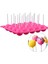 Pembe Tarzı 20 Delikli Silikon Çikolata Kalıbı Pop Kek Çubuğu Cupcake Kalıbı Şeker Yapıcı Lolipop Küre Fırın Kalıbı Buz Tepsisi Kendin Yap Seti (Yurt Dışından) 3