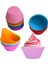 Pembe Tarzı Silikon Kek Kalıbı Muffin Kek Kalıpları Yeniden Kullanılabilir Non-Stick Isıya Dayanıklı Mutfak Fırın Pişirme Ekmek Hamur Işi Dekorasyon Aracı (Yurt Dışından) 3